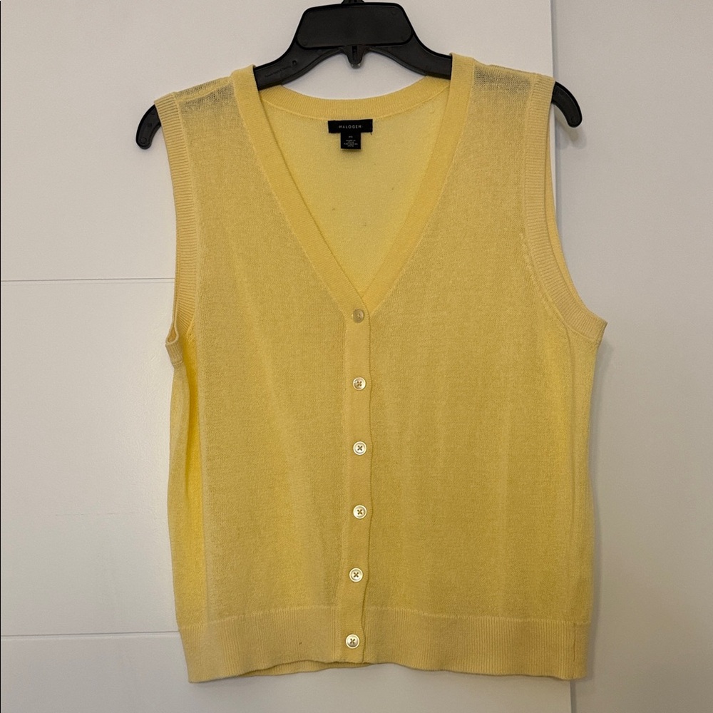 Halogen Soft Cream Sleeveless Sweater